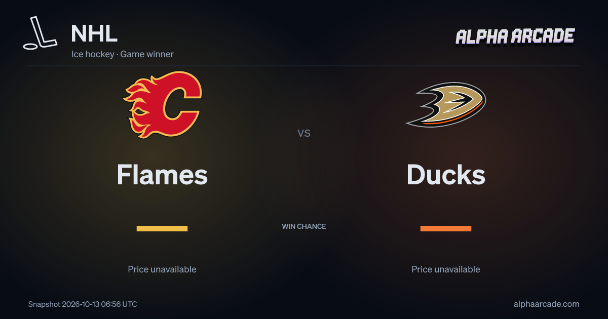 NHL: Flames — / Ducks —