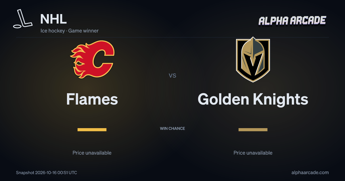 NHL: Flames — / Golden Knights —