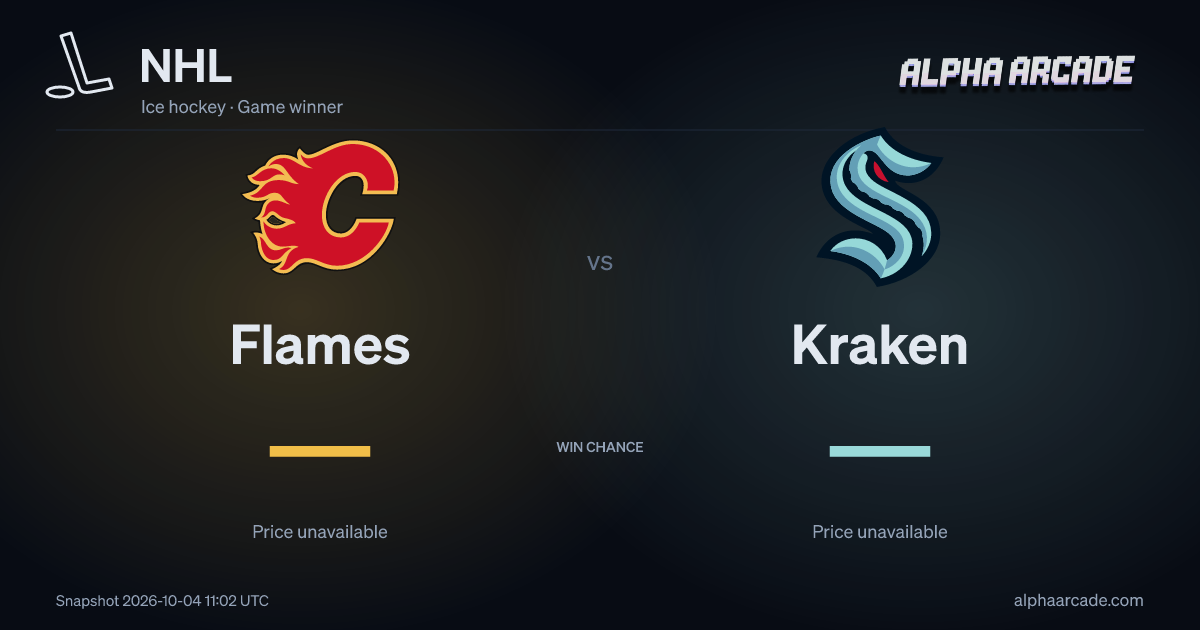 NHL: Flames — / Kraken —
