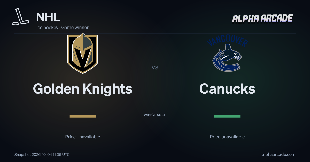 NHL: Golden Knights — / Canucks —