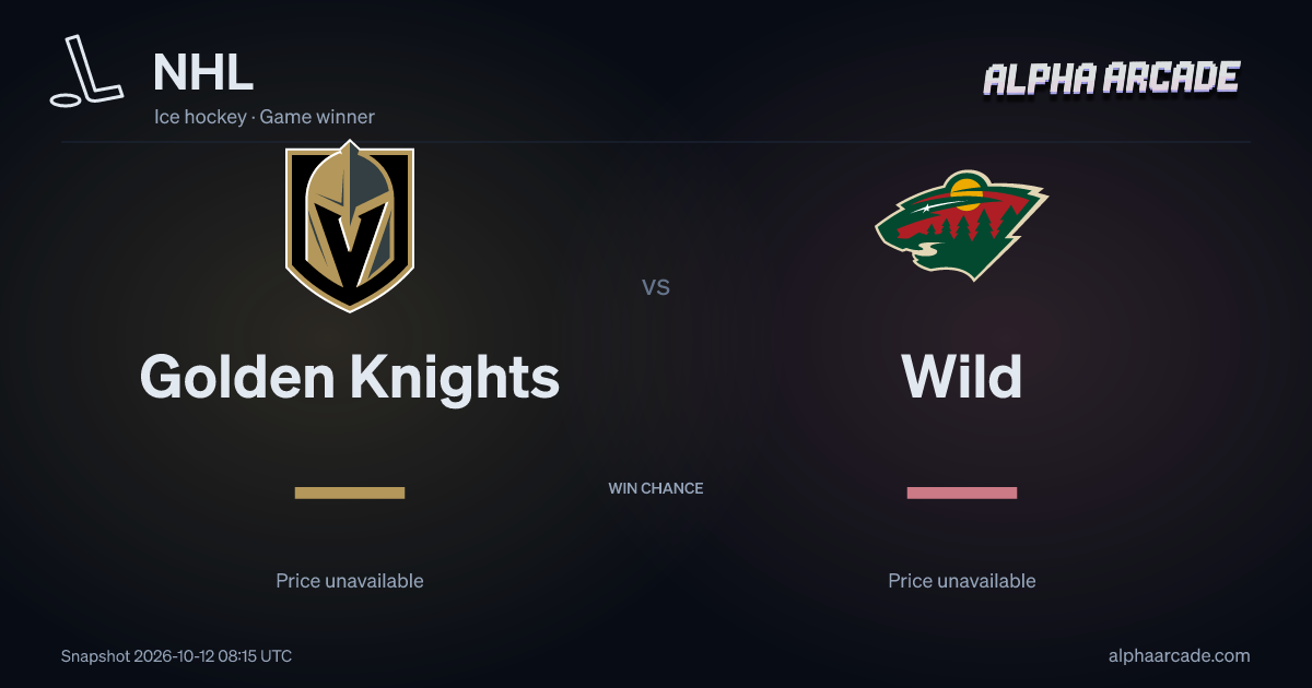 NHL: Golden Knights — / Wild —