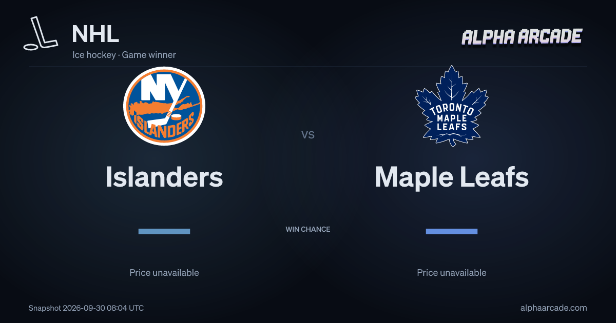 NHL: Islanders — / Maple Leafs —