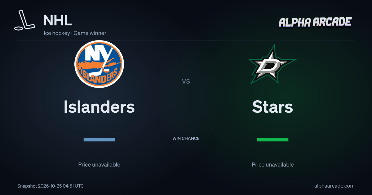 NHL: Islanders — / Stars —