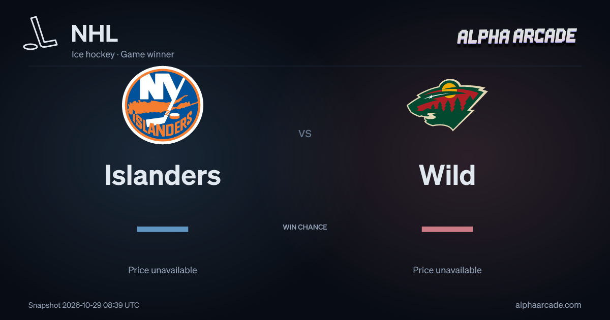 NHL: Islanders — / Wild —
