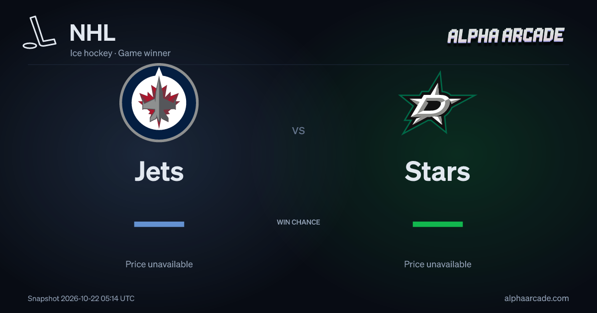 NHL: Jets — / Stars —