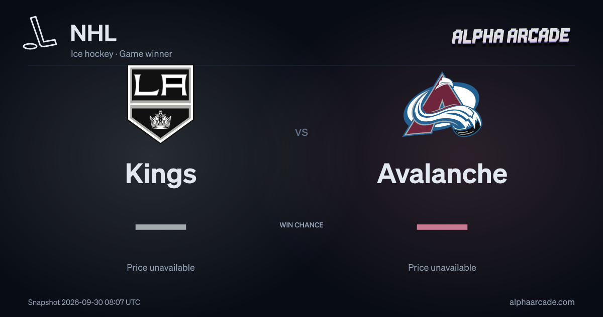 NHL: Kings — / Avalanche —