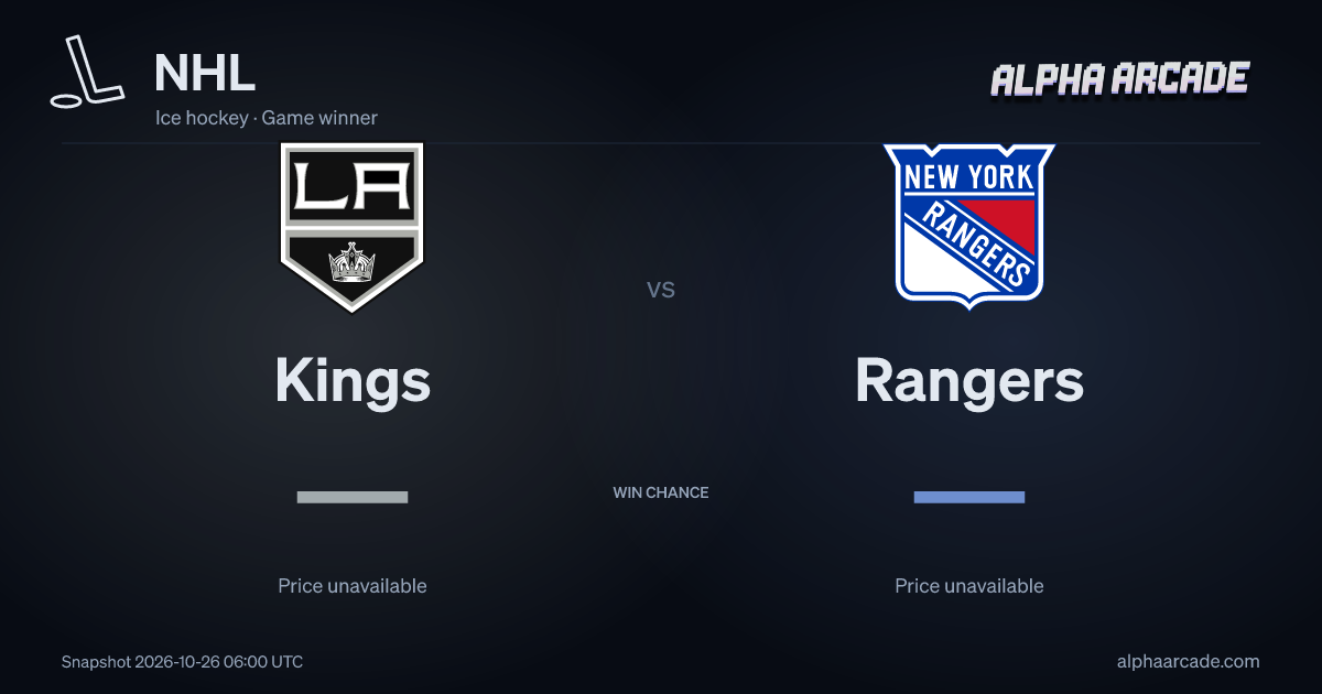 NHL: Kings — / Rangers —