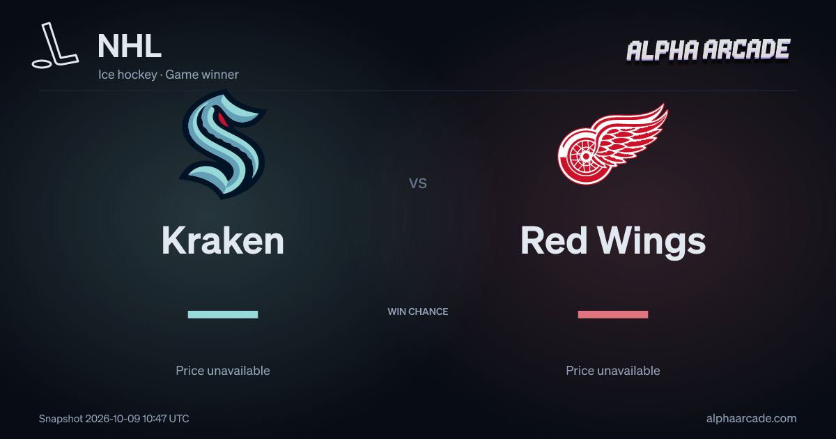 NHL: Kraken — / Red Wings —