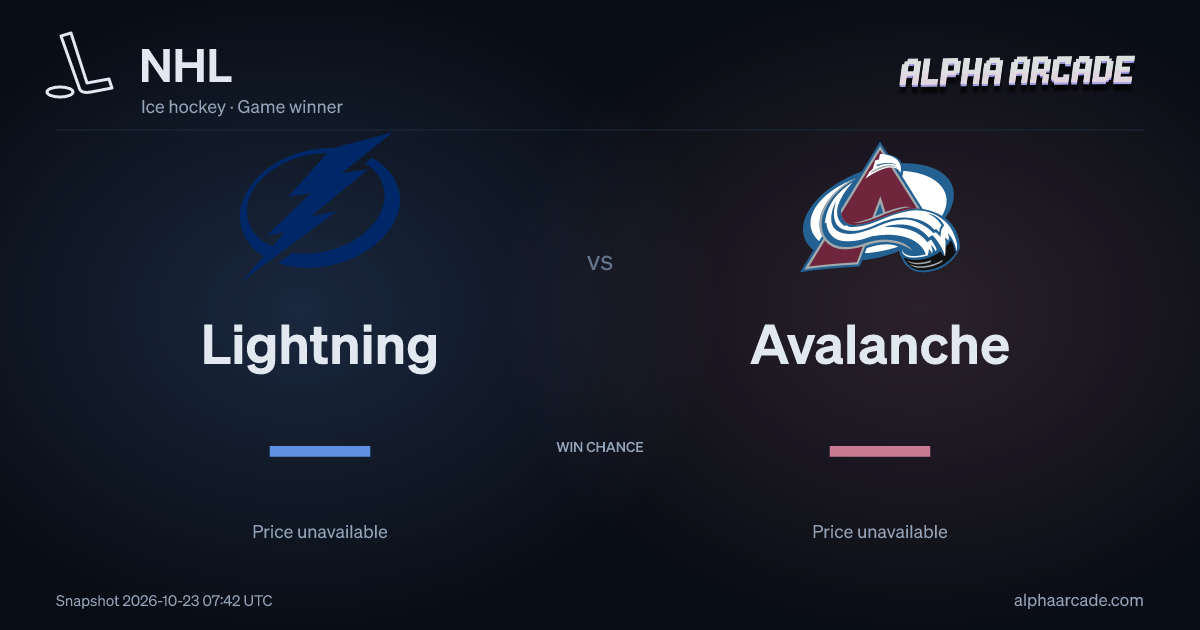 NHL: Lightning — / Avalanche —