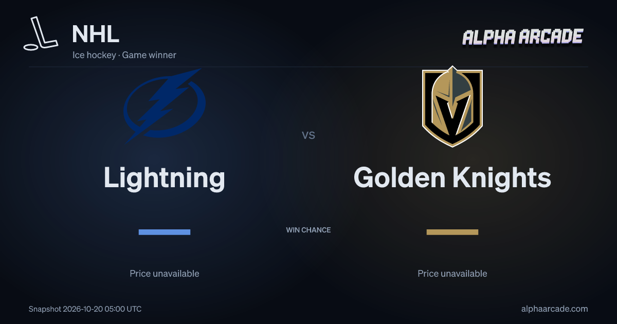 NHL: Lightning — / Golden Knights —