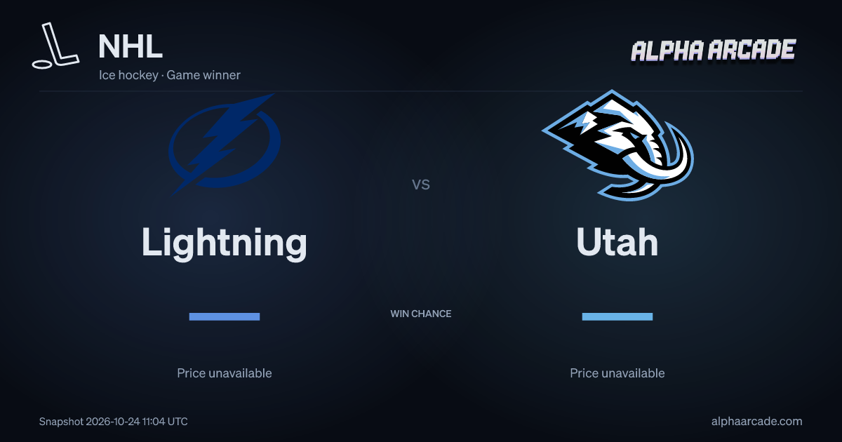 NHL: Lightning — / Utah —