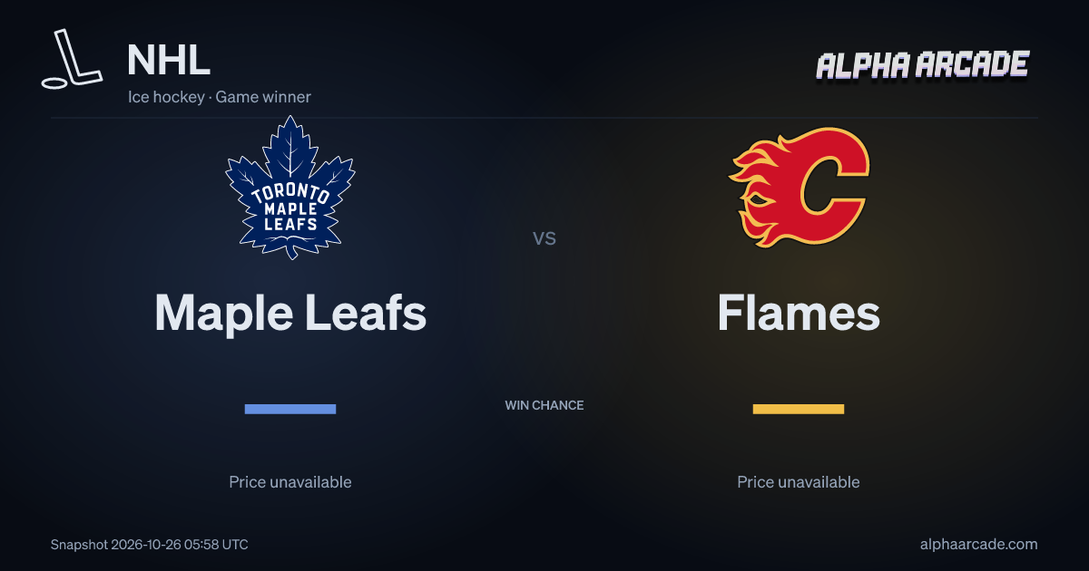 NHL: Maple Leafs — / Flames —
