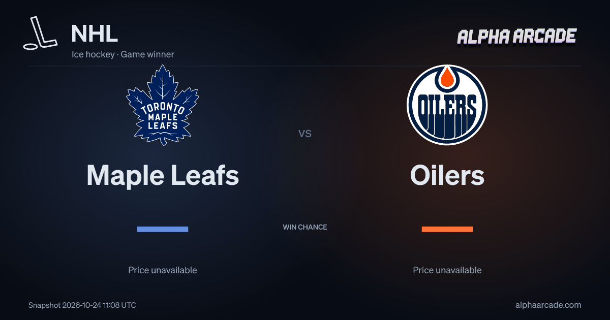 NHL: Maple Leafs — / Oilers —