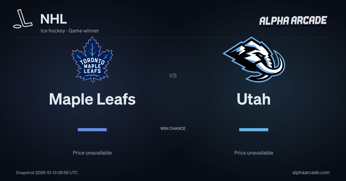 NHL: Maple Leafs — / Utah —