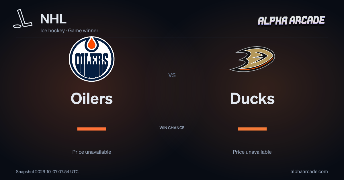 NHL: Oilers — / Ducks —