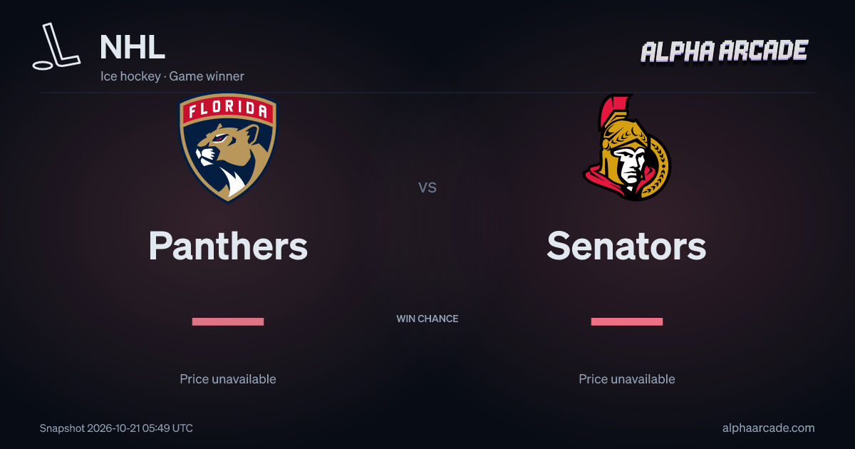 NHL: Panthers — / Senators —