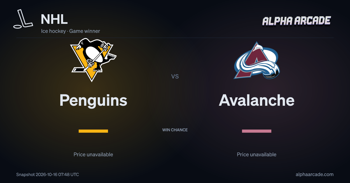 NHL: Penguins — / Avalanche —