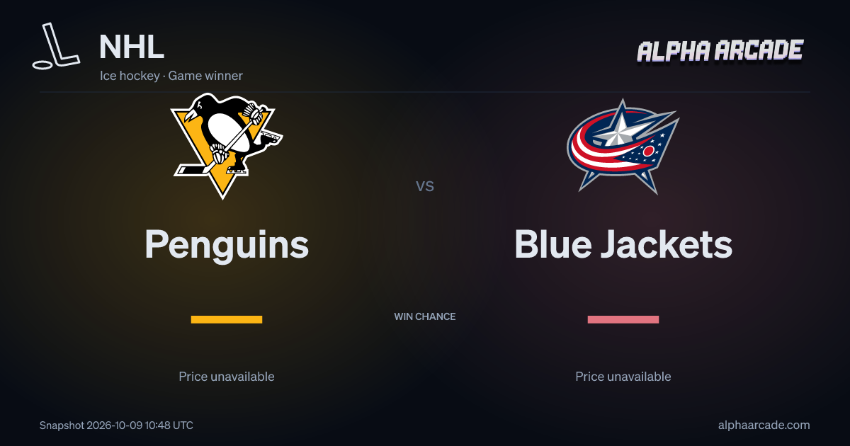 NHL: Penguins — / Blue Jackets —