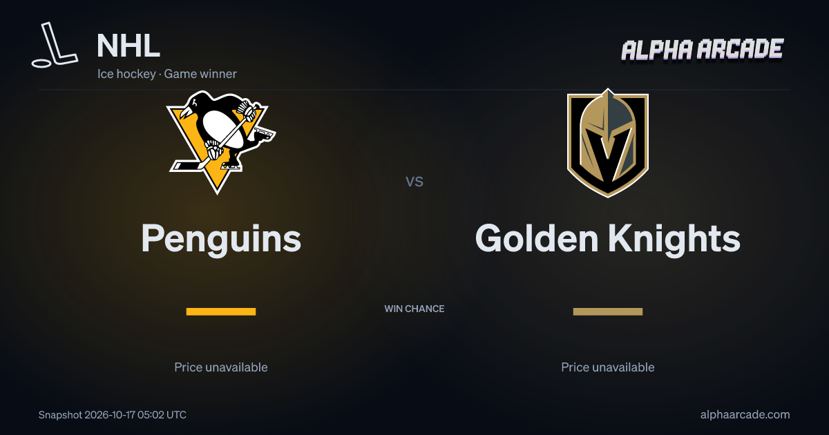 NHL: Penguins — / Golden Knights —