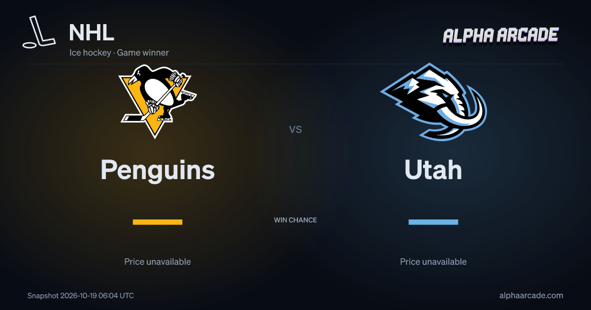 NHL: Penguins — / Utah —