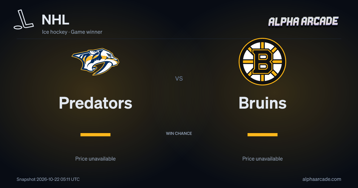 NHL: Predators — / Bruins —