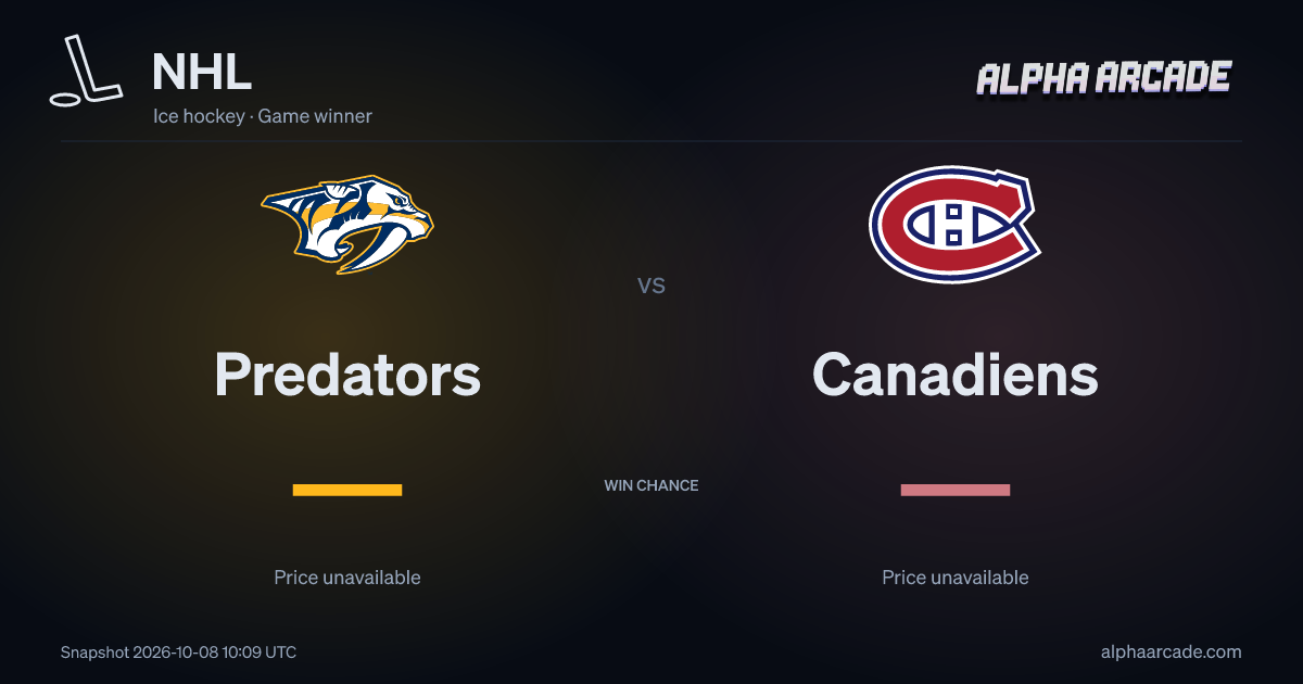 NHL: Predators — / Canadiens —