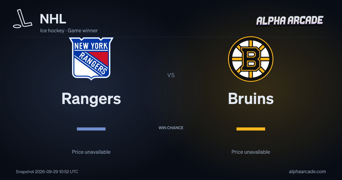 NHL: Rangers — / Bruins —