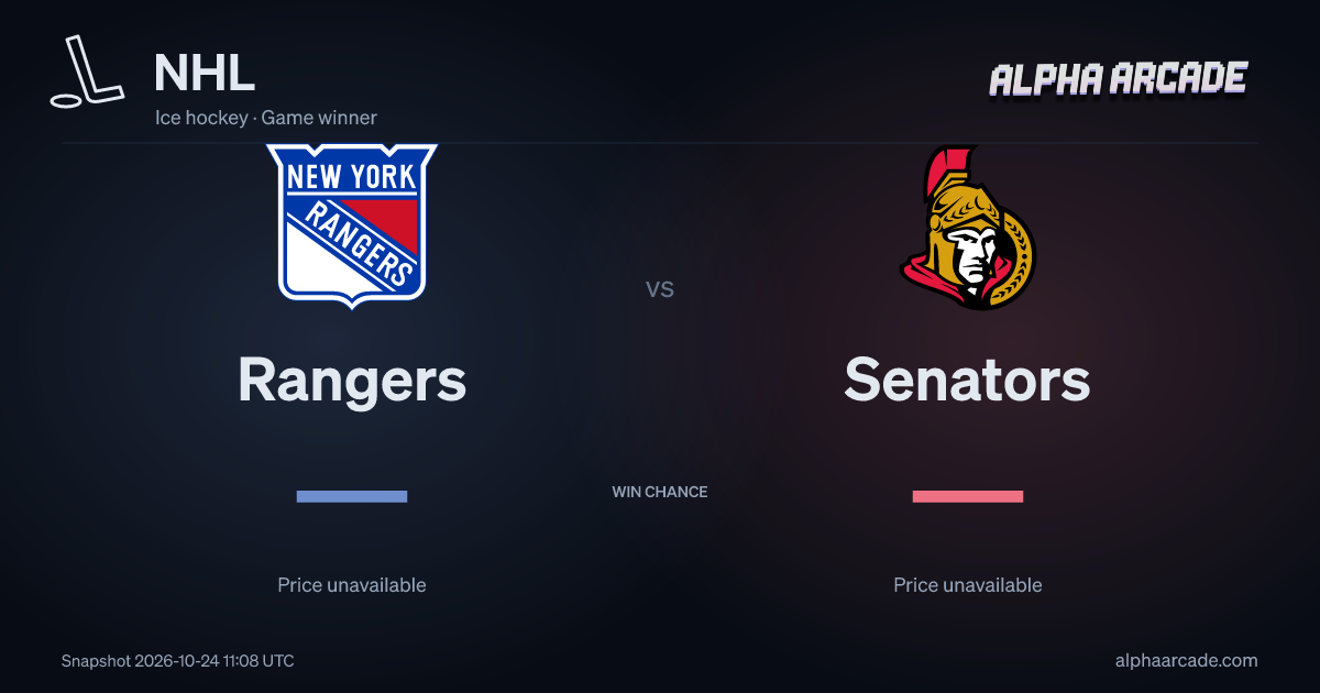NHL: Rangers — / Senators —