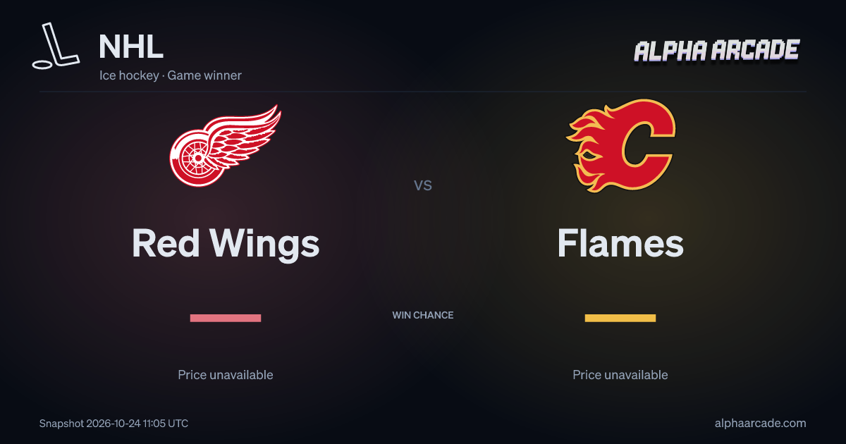 NHL: Red Wings — / Flames —