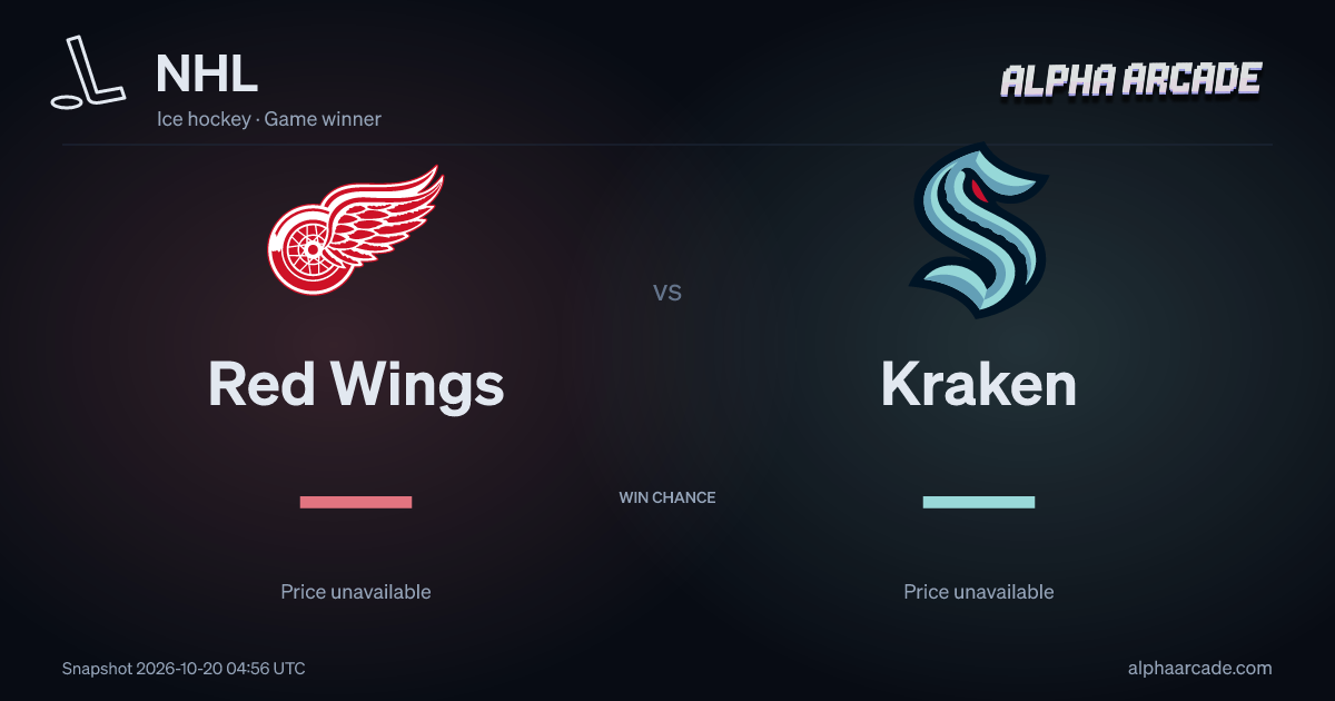 NHL: Red Wings — / Kraken —