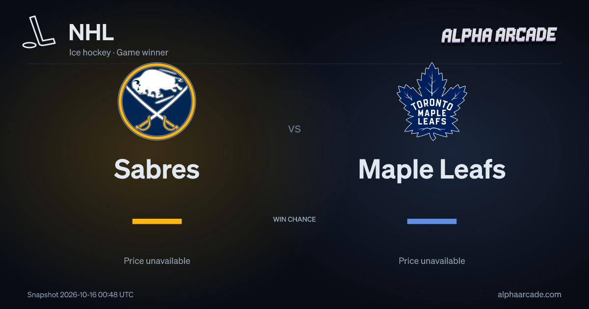NHL: Sabres — / Maple Leafs —