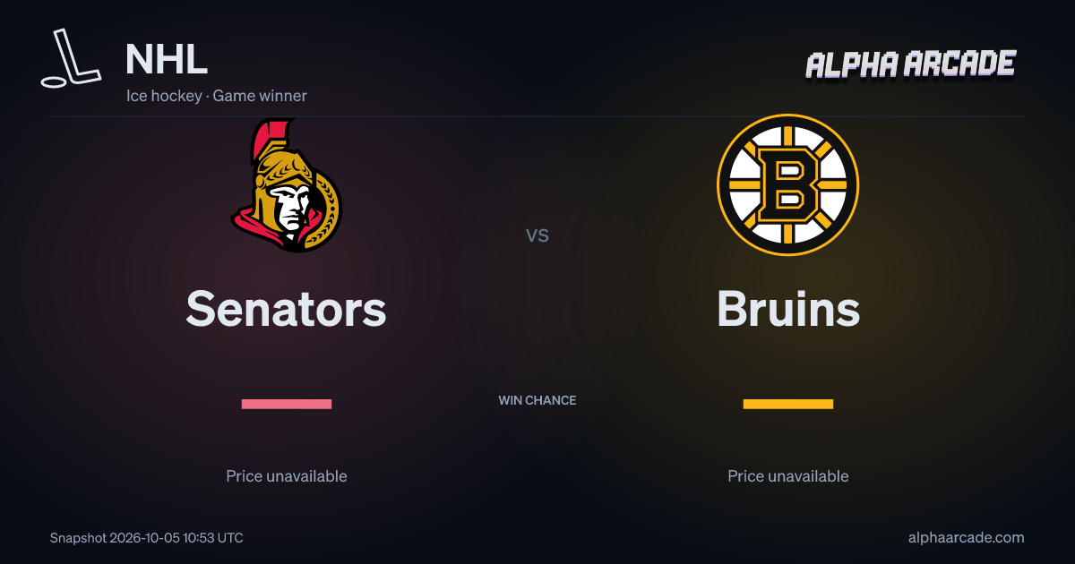 NHL: Senators — / Bruins —