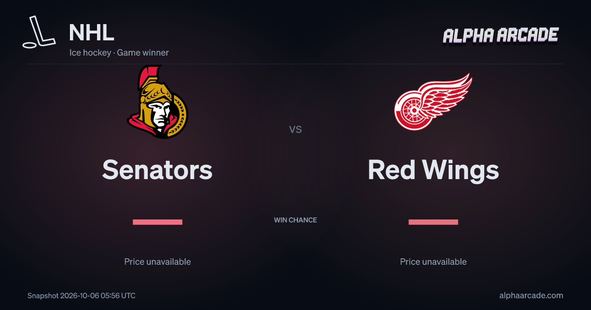 NHL: Senators — / Red Wings —