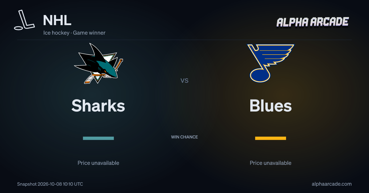 NHL: Sharks — / Blues —