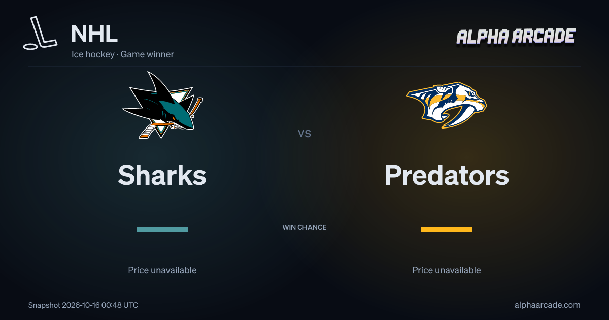 NHL: Sharks — / Predators —