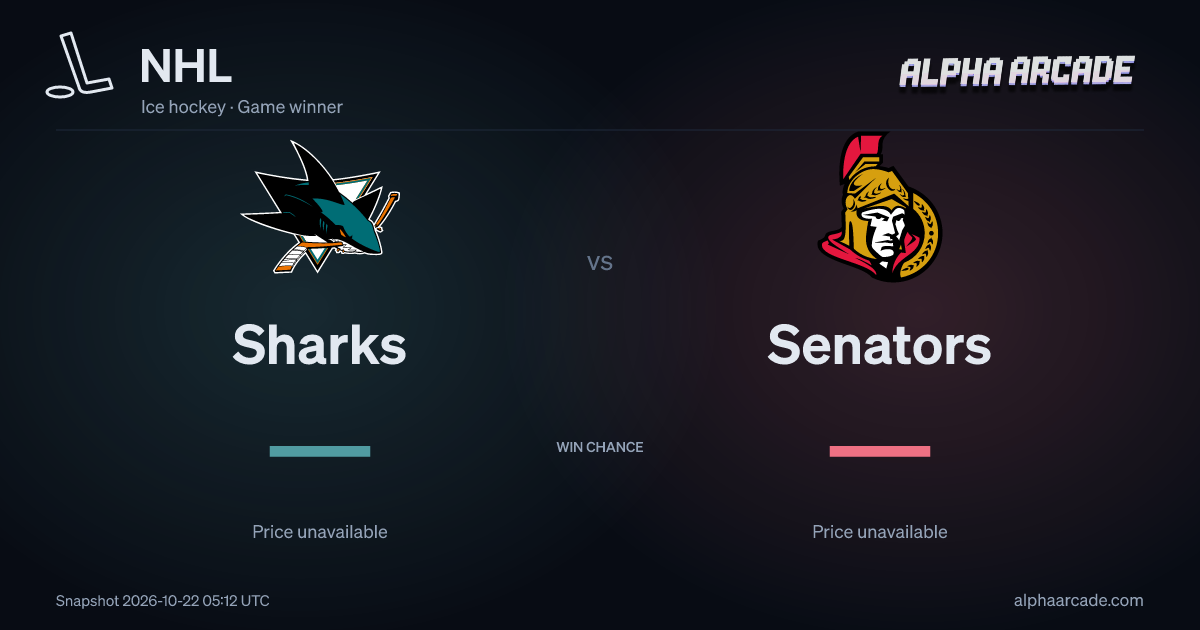 NHL: Sharks — / Senators —