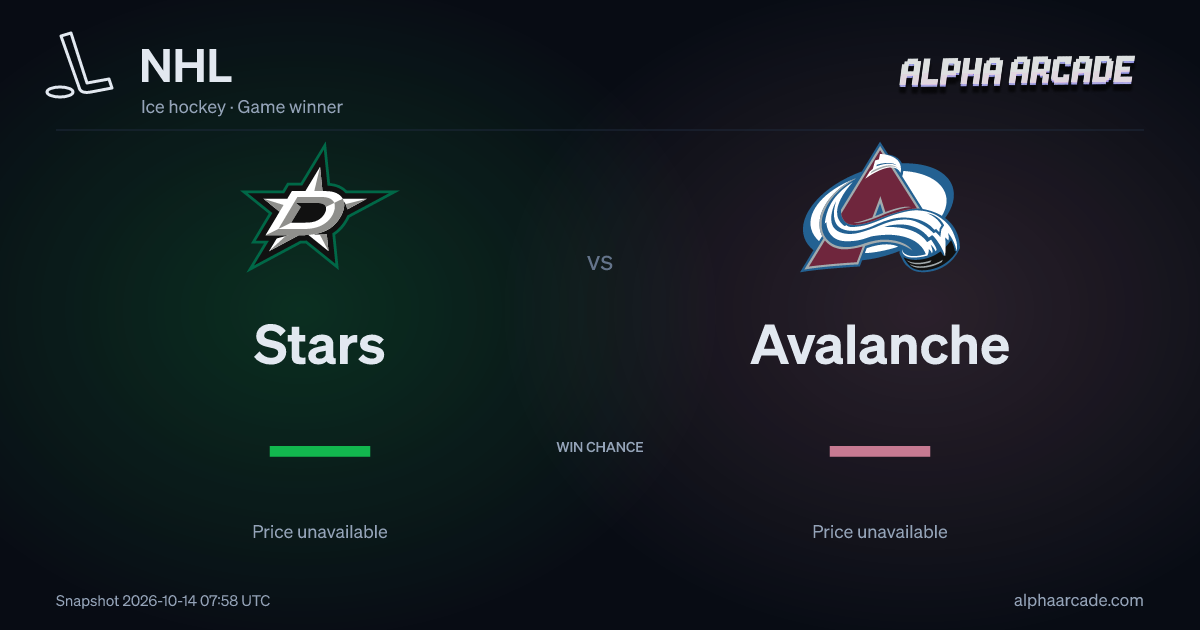 NHL: Stars — / Avalanche —