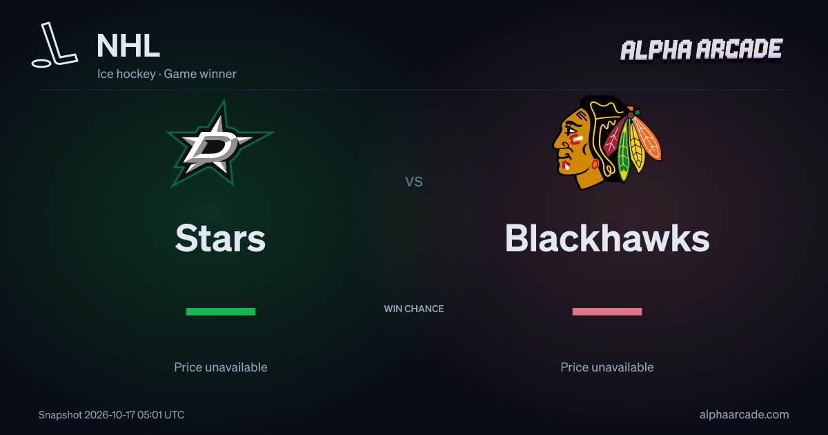 NHL: Stars — / Blackhawks —