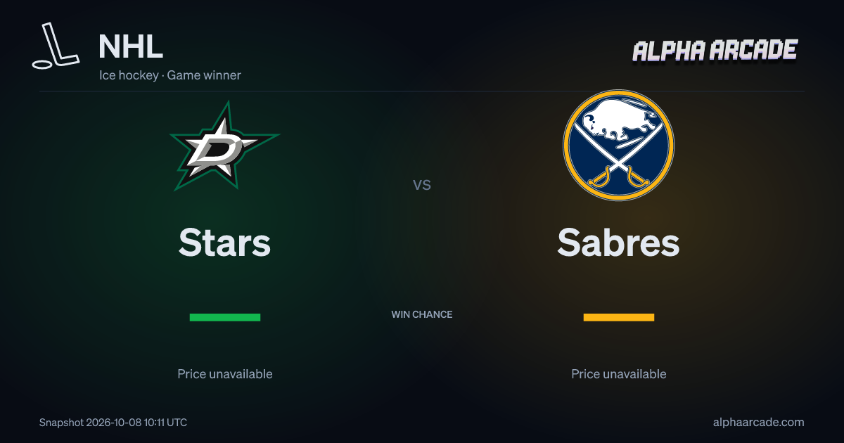 NHL: Stars — / Sabres —