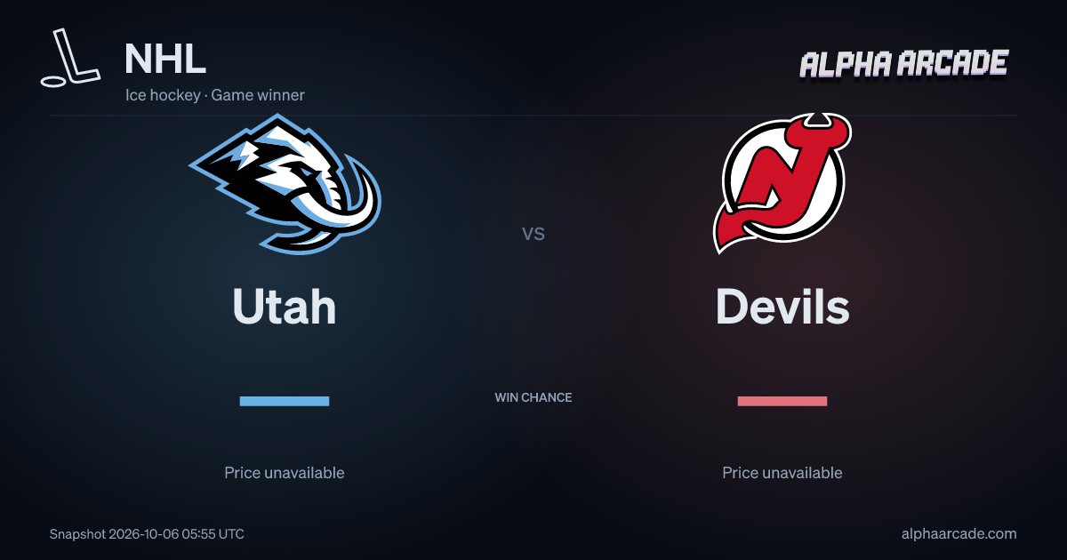 NHL: Utah — / Devils —