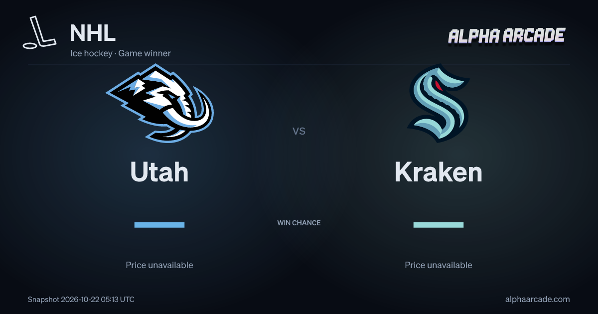 NHL: Utah — / Kraken —