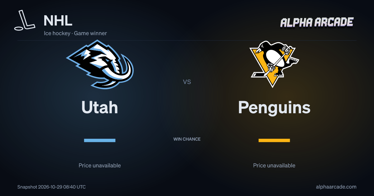 NHL: Utah — / Penguins —