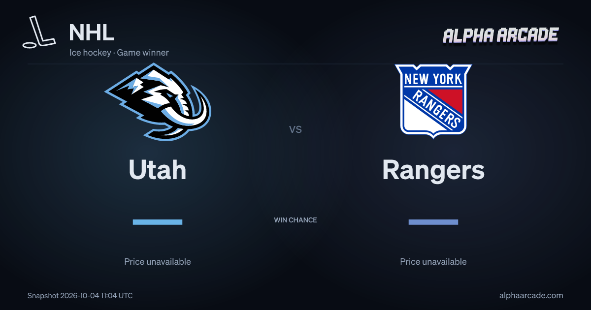 NHL: Utah — / Rangers —