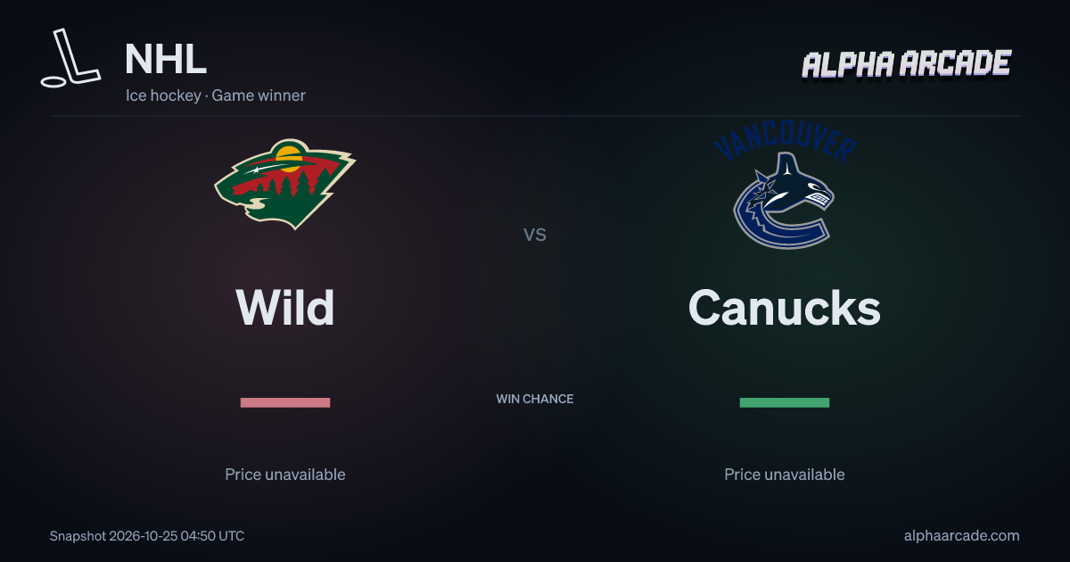NHL: Wild — / Canucks —