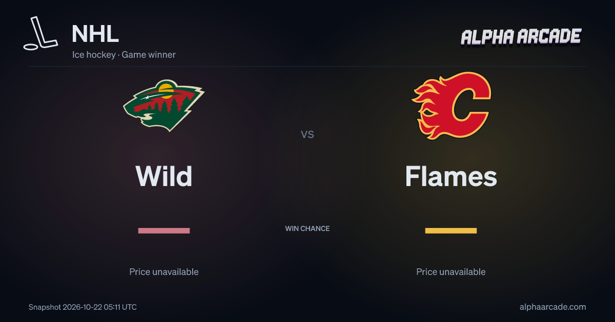 NHL: Wild — / Flames —