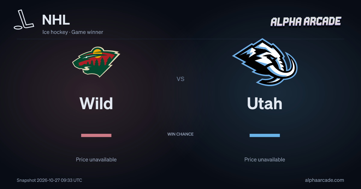 NHL: Wild — / Utah —