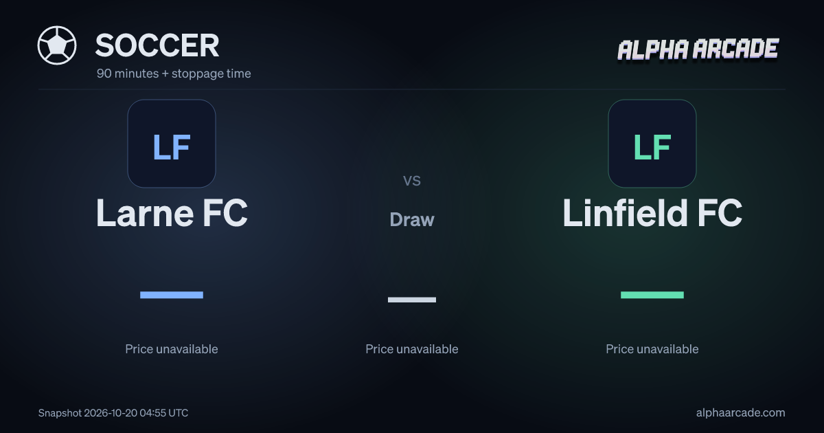 SOCCER: Larne FC — / Draw — / Linfield FC —