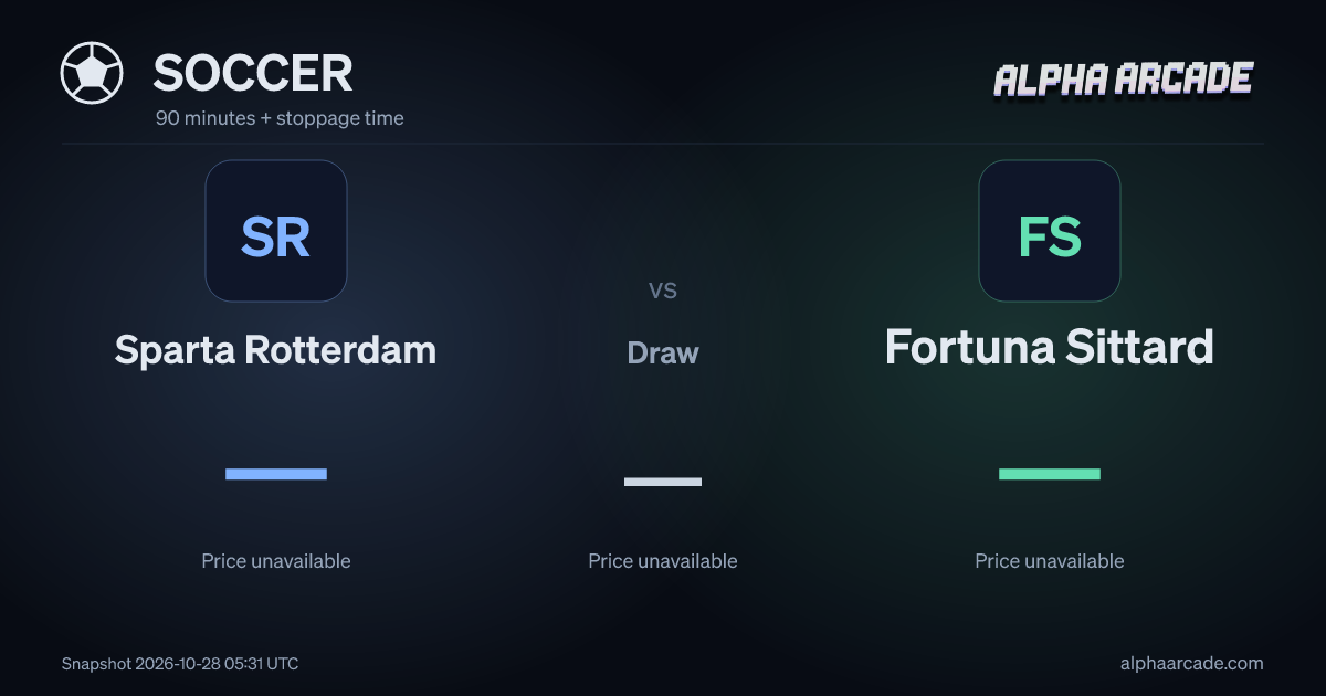 SOCCER: Sparta Rotterdam — / Draw — / Fortuna Sittard —