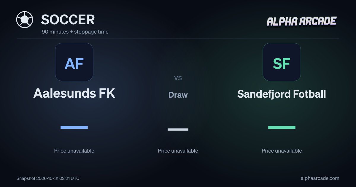 SOCCER: Aalesunds FK — / Draw — / Sandefjord Fotball —