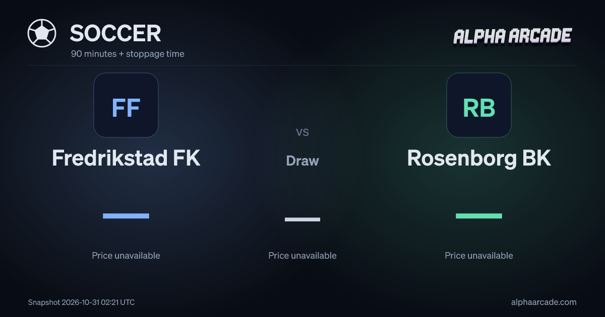 SOCCER: Fredrikstad FK — / Draw — / Rosenborg BK —